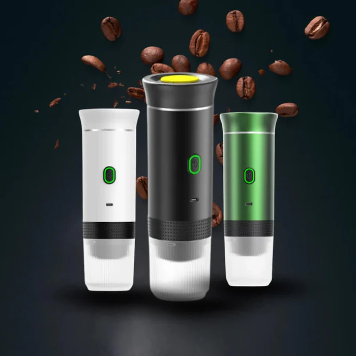 Belro portable 3-in-1 coffee maker with digital display and brewing components, designed for convenient home and travel use