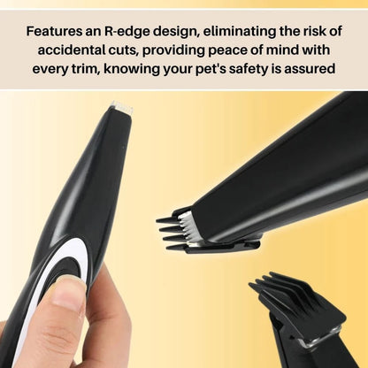Belro Precision Pet Grooming Trimmer accessory with a sleek, compact design for pet grooming and hair trimming.