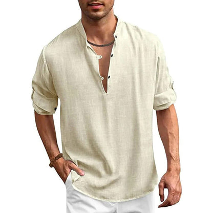 Close-up of a stylish men's shirt by Belro, featuring a modern design and comfortable fit, ideal for casual or smart-casual wear.