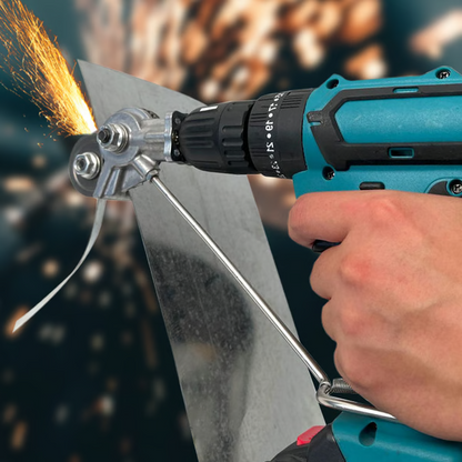 Belro metal cutting adapter for drill, a versatile tool for cutting metal in hardware and DIY projects.
