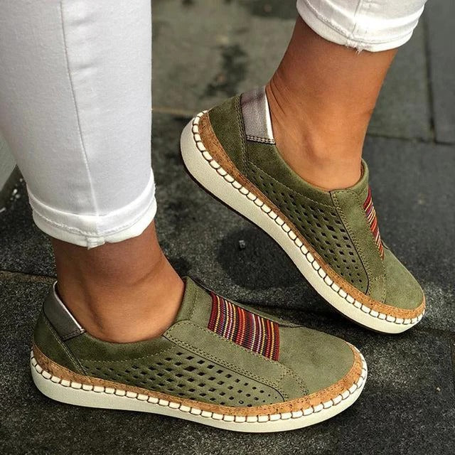 Belro women's breathable flat bottom bunion corrector sneaker with supportive design and comfortable fit.