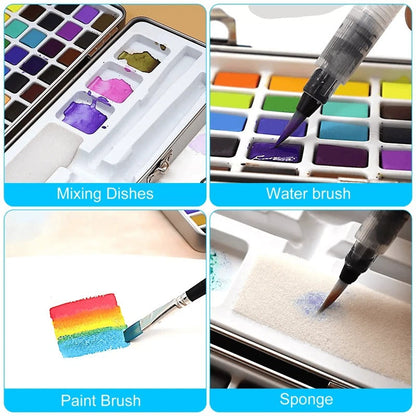 Men's watercolor paint set by Belro featuring vibrant, professional-grade watercolor paints for artists and hobbyists.