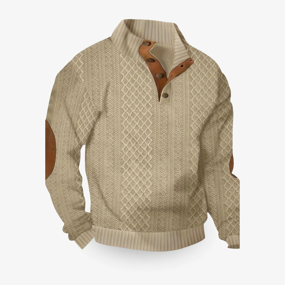 Belro men's warm and soft sweater, cozy knit clothing with a relaxed fit, perfect for cold weather.