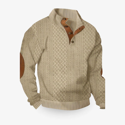Belro men's warm and soft sweater, cozy knit clothing with a relaxed fit, perfect for cold weather.