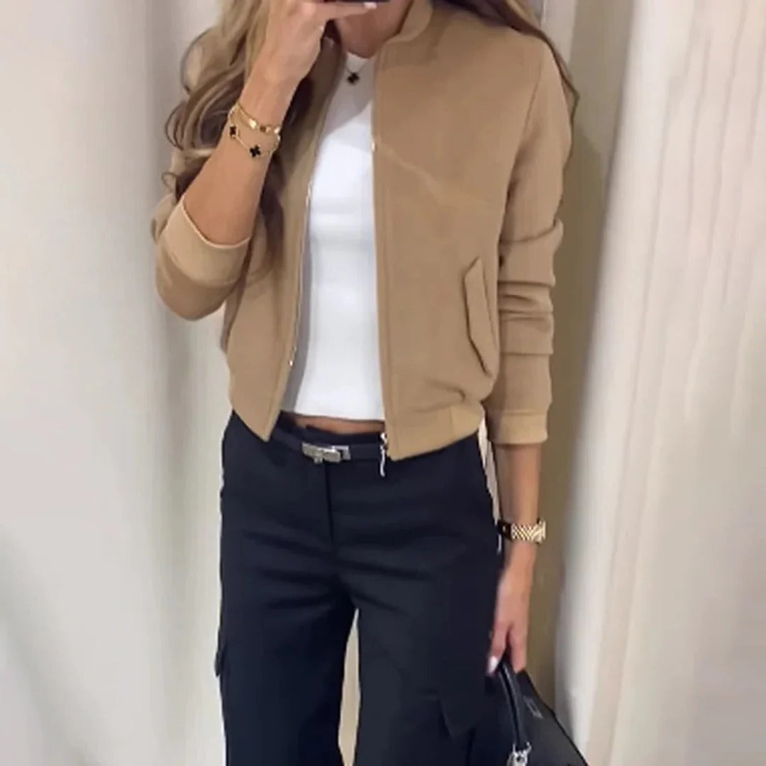 Belro chic women's jacket featuring a stylish design, made from comfortable fabric, perfect for casual or semi-formal wear.