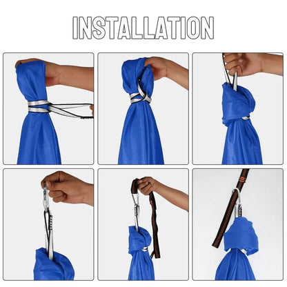 Belro sensory autism therapy swing hammock for indoor and outdoor use, designed for sensory integration and calming therapy.