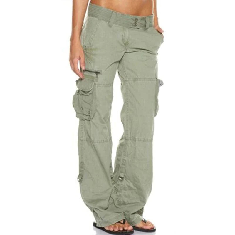 Belro women's cargo pants with multiple pockets, casual and comfortable clothing for everyday wear