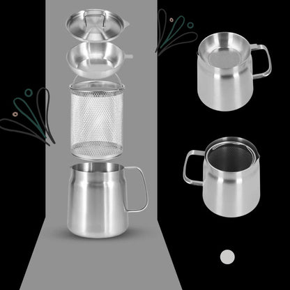 Belro 2-in-1 deep frying pot with a stainless steel basket and lid, ideal for home kitchen frying tasks.