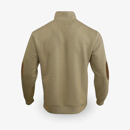 Belro men's warm and soft sweater, cozy knit fabric, in a neutral color, designed for comfortable casual wear