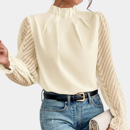 Belro women's long sleeve sleepwear top in soft fabric, featuring a comfortable fit and casual style.