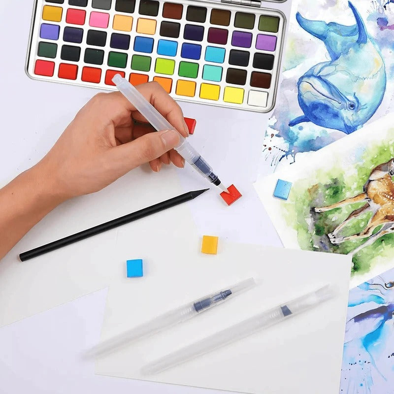 Men's watercolor paint set by Belro featuring vibrant watercolor paints in a compact palette.