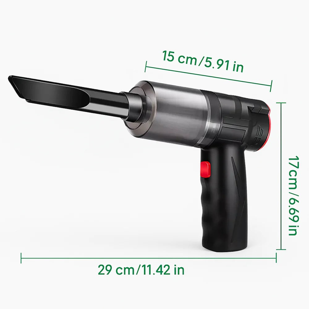 Belro cordless handheld car vacuum cleaner with 95000Pa suction, lightweight design, ideal for car cleaning.