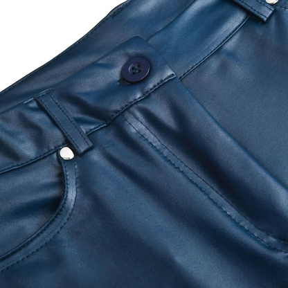 Belro skinny leather pants, stylish black leggings with sleek fit and smooth leather texture, perfect for a modern look.