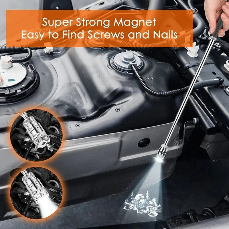 Belro Magnetic Telescopic Pick-Up Tool with extendable handle and magnetic tip for retrieving small metal objects.