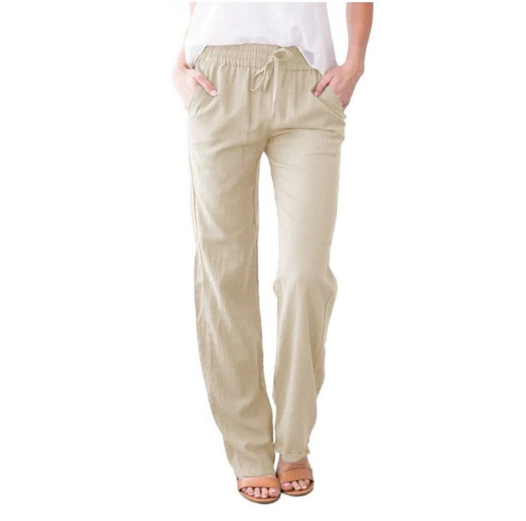 Belro summer trousers, lightweight and casual pants for warm weather, shown in a relaxed fit and neutral color.