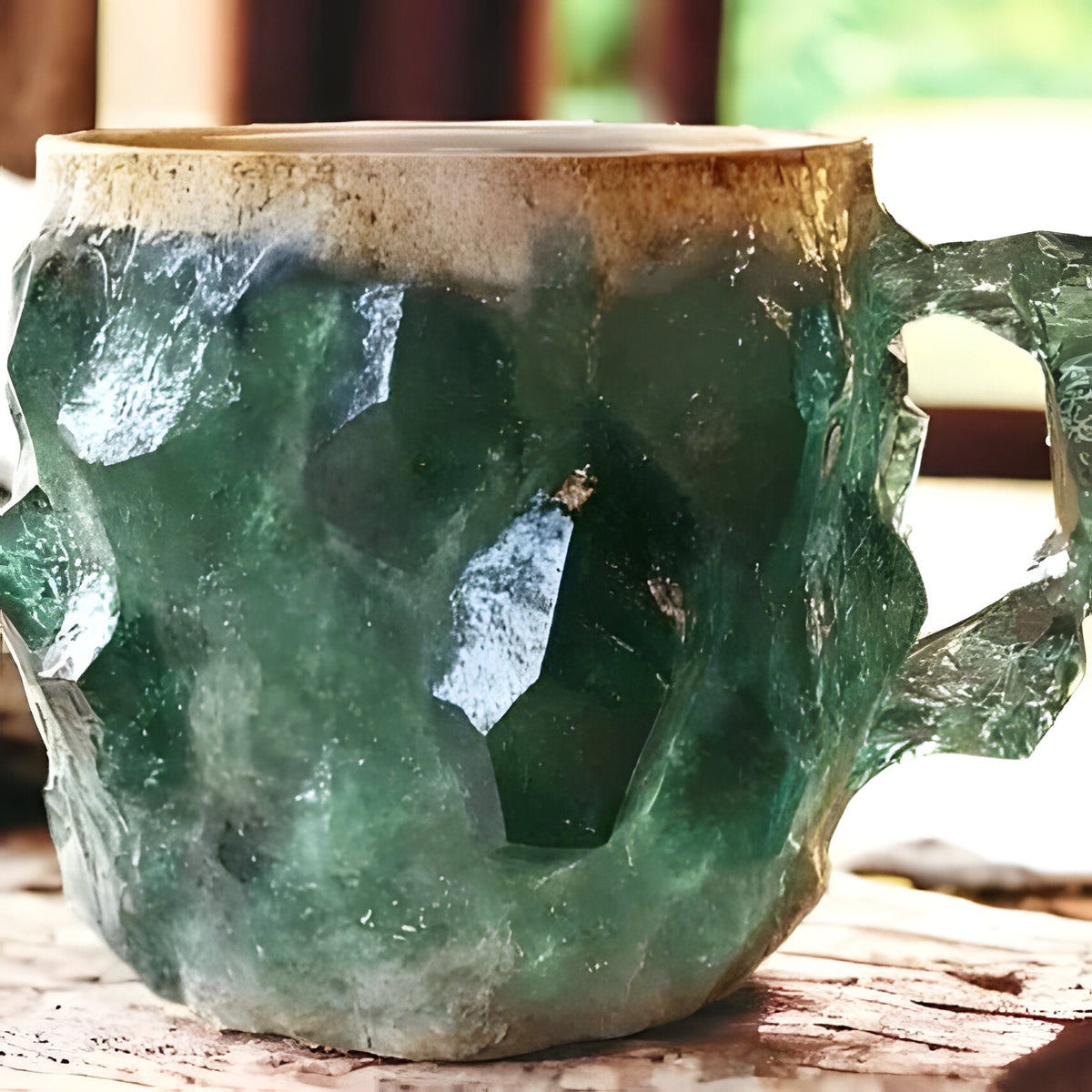 Belro Mineral Crystal Coffee Mug with clear, durable mineral crystal construction, ideal for kitchen and dining use.