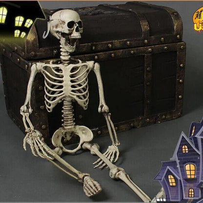 Life-size skeleton decoration from Belro, realistic skeleton figure for home and garden Halloween or spooky decor displays