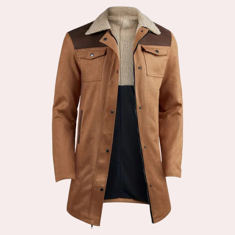 Men's classic Belro jacket with a tailored fit, featuring a smooth fabric and stylish collar for versatile casual wear.