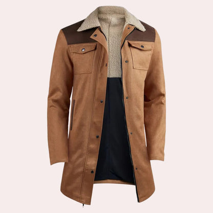 Men's classic Belro jacket with a tailored fit, featuring a smooth fabric and stylish collar for versatile casual wear.