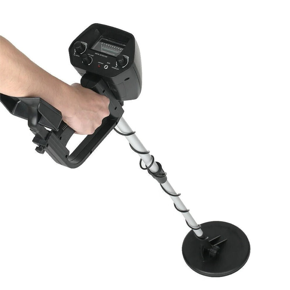 Belro professional metal detector with control panel and search coil, ideal for detecting metal objects outdoors