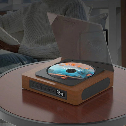 Belro Bluetooth retro CD player with Type C port, vintage-inspired electronic audio device with modern connectivity