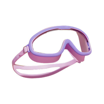 Belro kids swim goggles with anti-fog lenses and wide view, designed for comfortable underwater swimming.