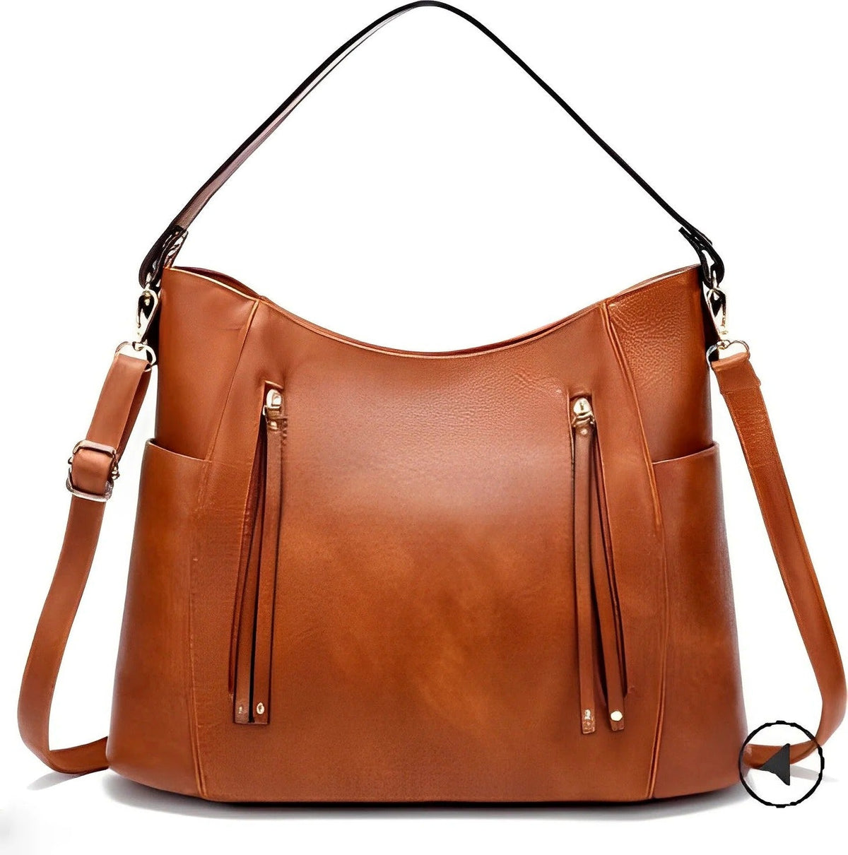 Belro stylish vintage leather ladies' bag with classic design, featuring a sleek wallet shape and detailed stitching.