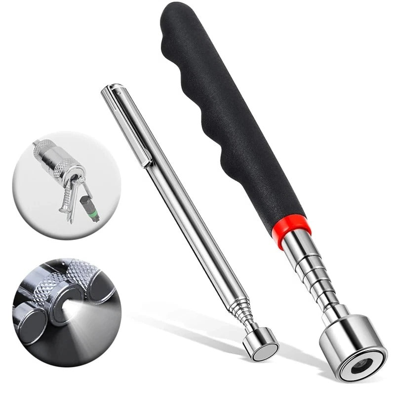 Belro magnetic telescopic pick-up tool extending with magnetic tip, ideal for retrieving metal objects in tools and hardware applications.