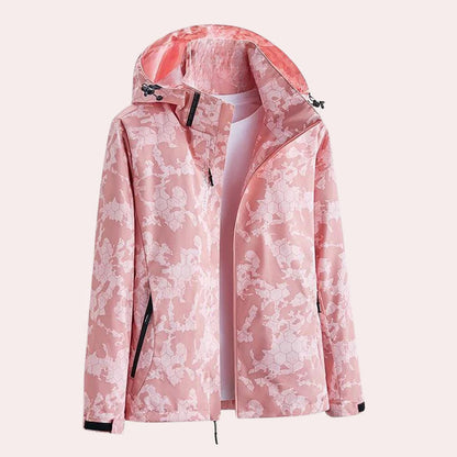 Belro ladies hooded jacket with detachable hood, stylish outerwear perfect for casual wear and versatile layering.