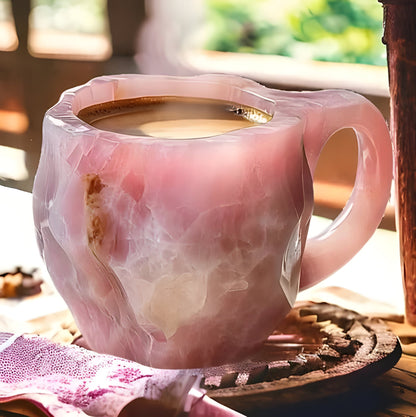 Belro mineral crystal coffee mug with a smooth, clear finish, perfect for kitchen and dining use.