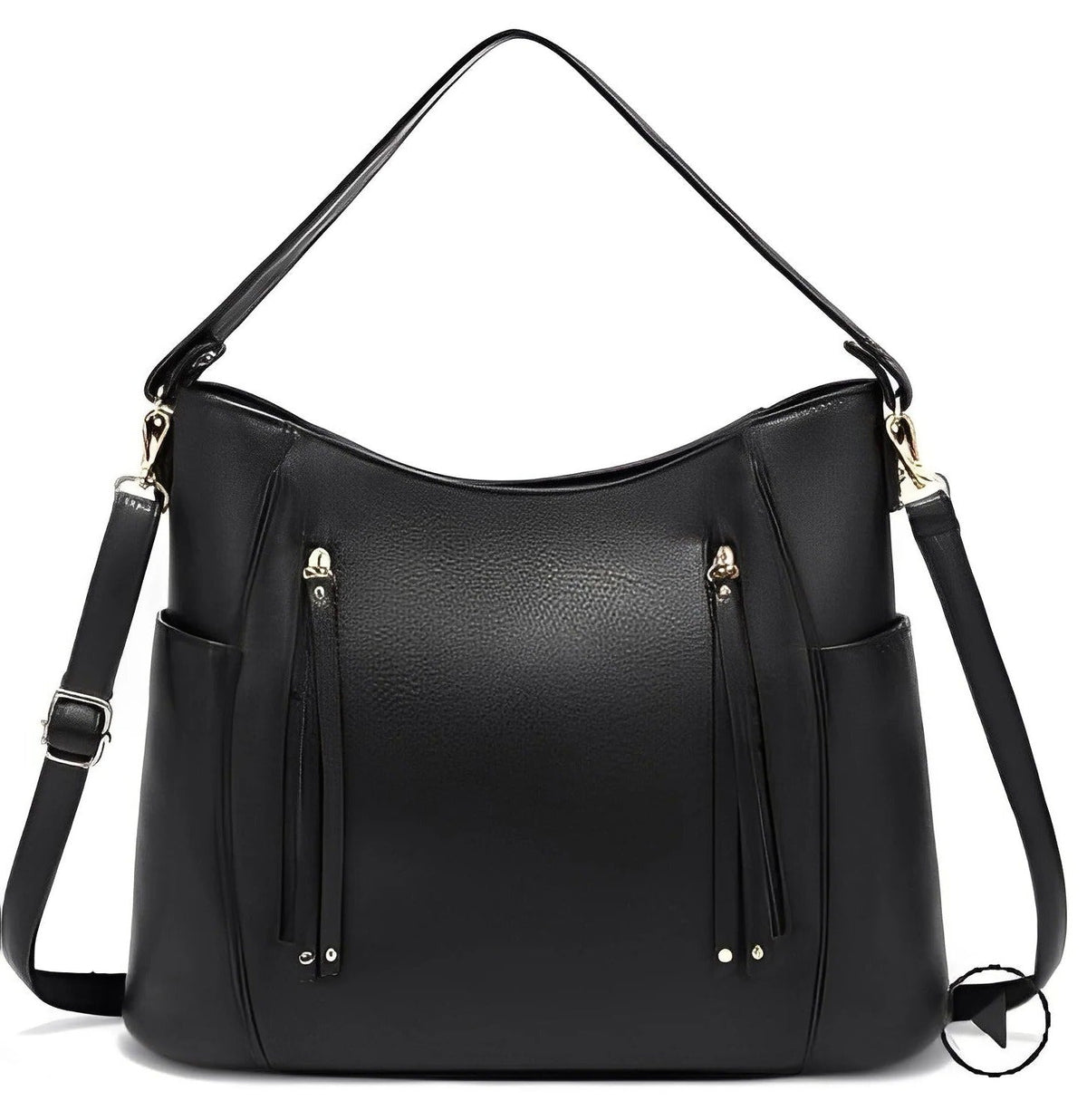 Belro stylish vintage leather ladies' bag with gold-tone hardware and classic design, perfect for accessories and everyday use.