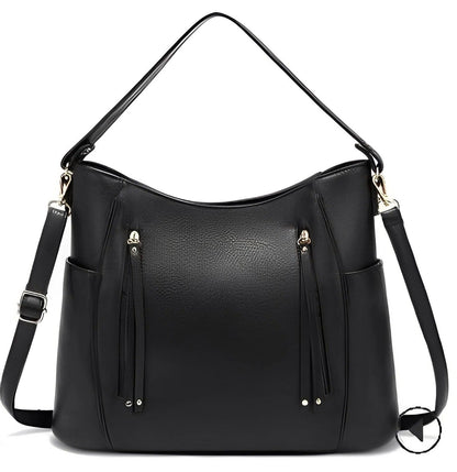 Belro stylish vintage leather ladies' bag with gold-tone hardware and classic design, perfect for accessories and everyday use.