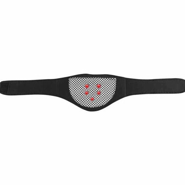 Belro heated magnetic neck wrap accessory with adjustable suspenders, designed for comfort and warmth.