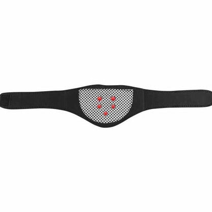 Belro heated magnetic neck wrap accessory with adjustable suspenders, designed for comfort and warmth.