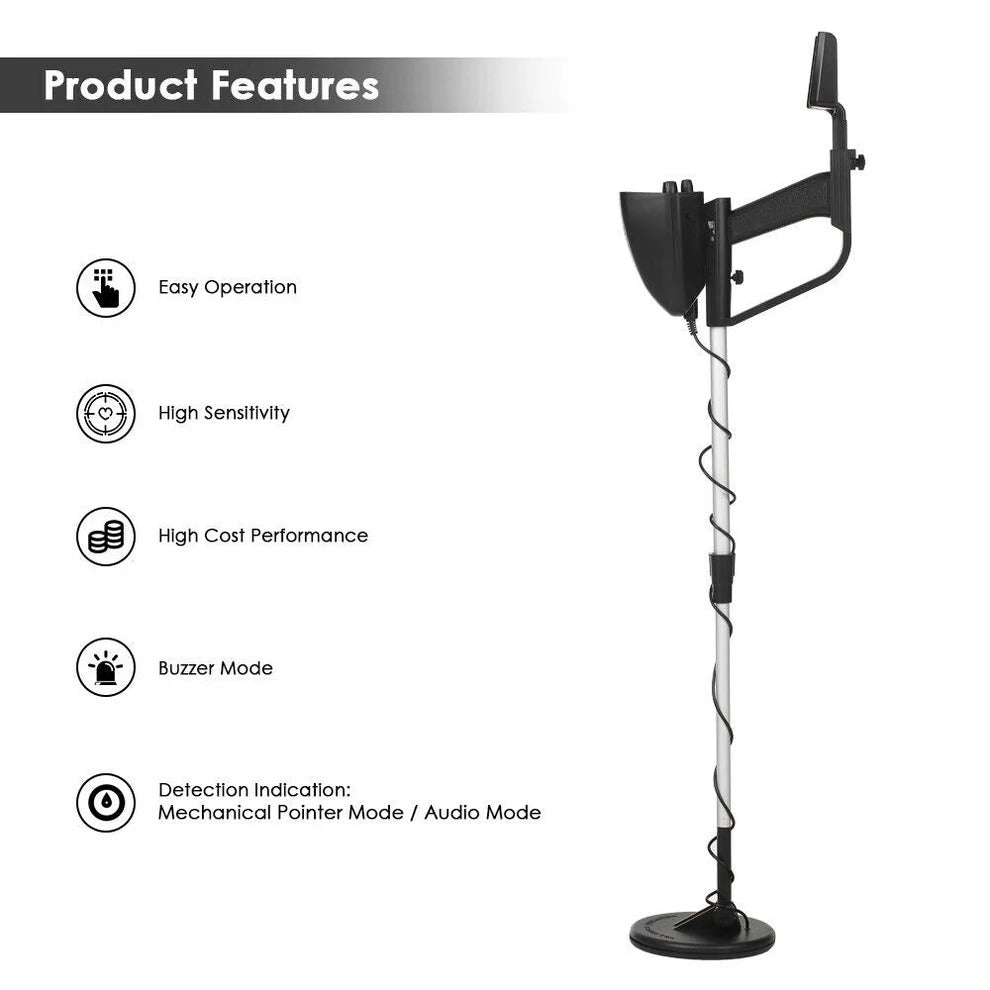 Belro professional metal detector with digital display and adjustable coil for treasure hunting and metal detection.