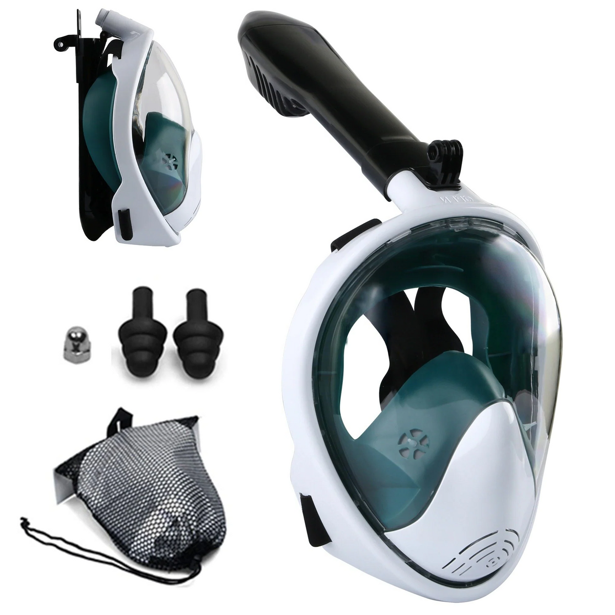 Belro full face anti-fog scuba diving mask with clear lens and adjustable straps, suitable for underwater diving adventures.