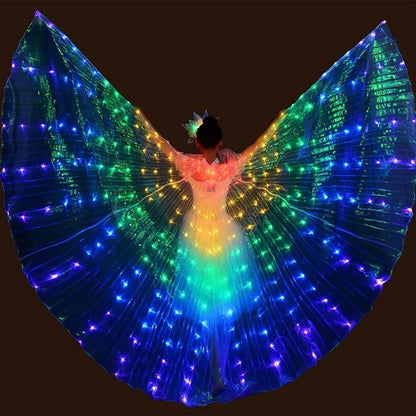 Belro LED fluorescent butterfly wings lighting device with vibrant, glowing wing design for electronic lighting projects.