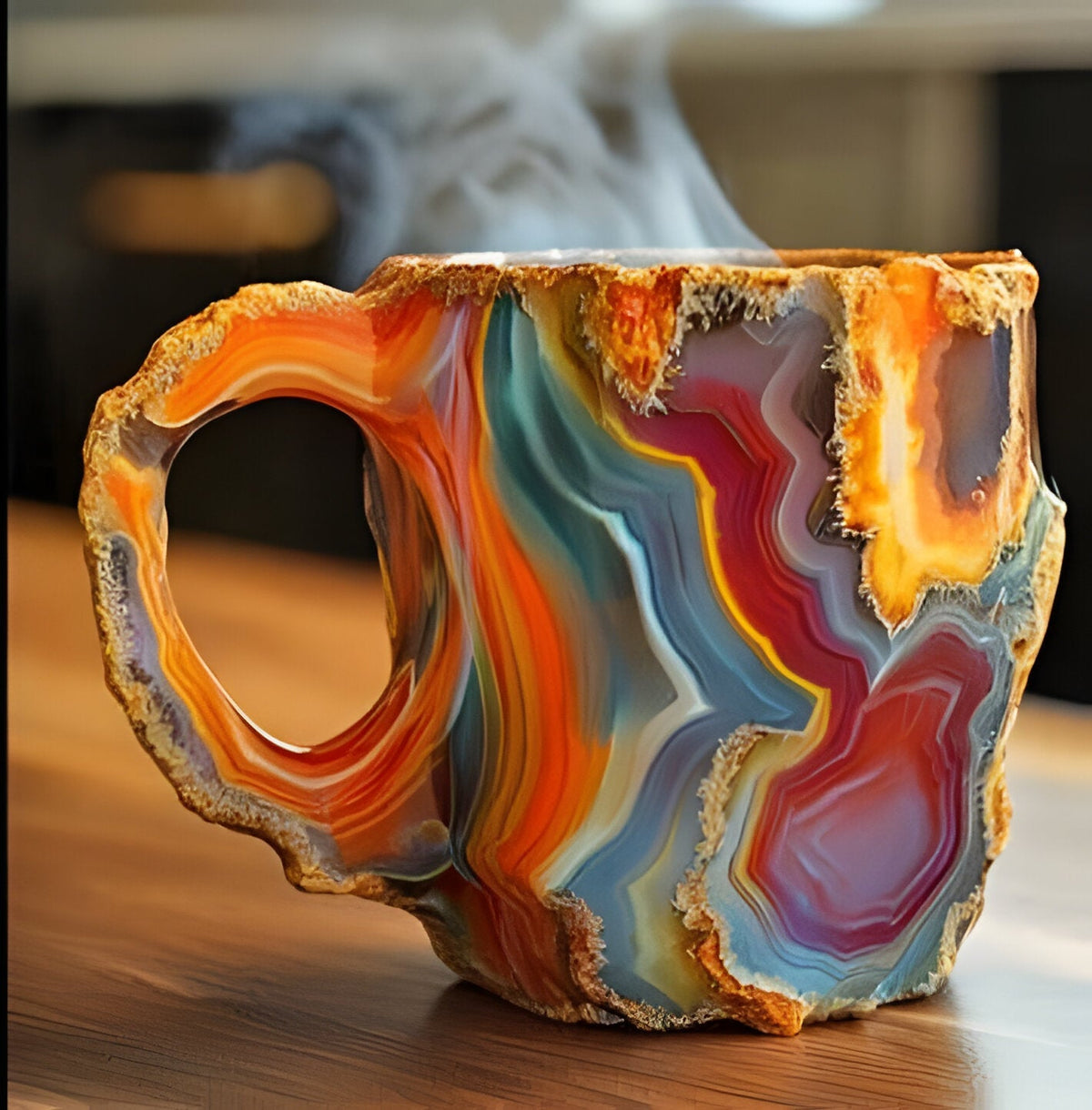 Belro mineral crystal coffee mug with a sleek design, perfect for home and kitchen use.