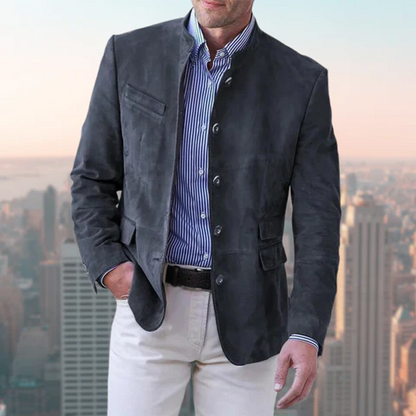 Men's Classic Belro button-down jacket with a tailored fit, featuring a collared neckline and front button closure.