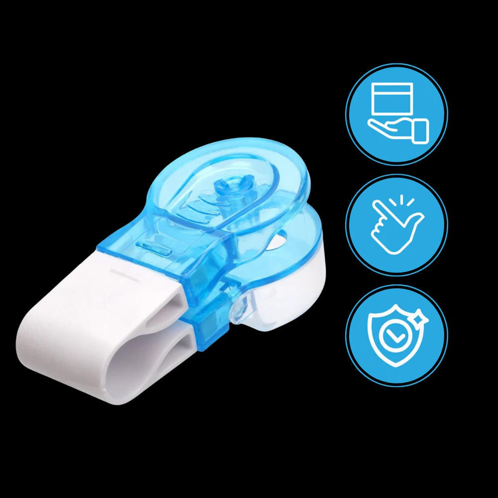 Belro portable pill taker used for organizing and carrying pills in a compact plastic container for health and beauty needs.