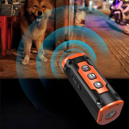 Belro ultrasonic dog anti-bark device emitting high-frequency sound to reduce barking, designed for pet owners.
