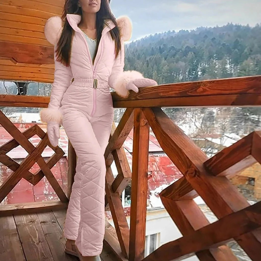 Belro women's stylish winter snowboard ski pants with zipper, casual snowboarding clothing ideal for cold weather activities.