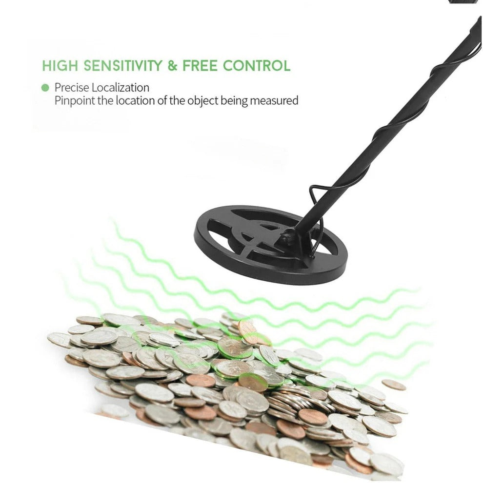Belro professional metal detector with electronic controls and search coil, used for treasure hunting and metal detection.