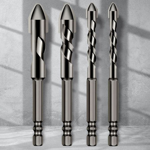 Belro eccentric drill set with high hardness, showing multiple drill bits arranged on a white background.