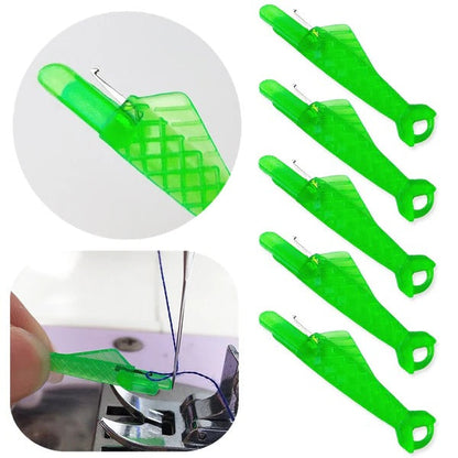 Belro Easy Threader fish type sewing machine needle threader for men’s clothing, showing its compact design and threading mechanism.