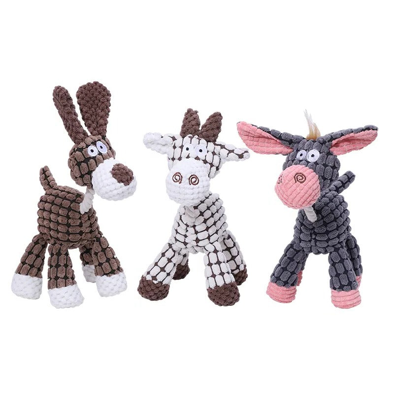 Belro indestructible robust plush dog toy with durable fabric, designed for tough chewers and active dogs.