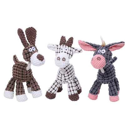 Belro indestructible robust plush dog toy with durable fabric, designed for tough chewers and active dogs.