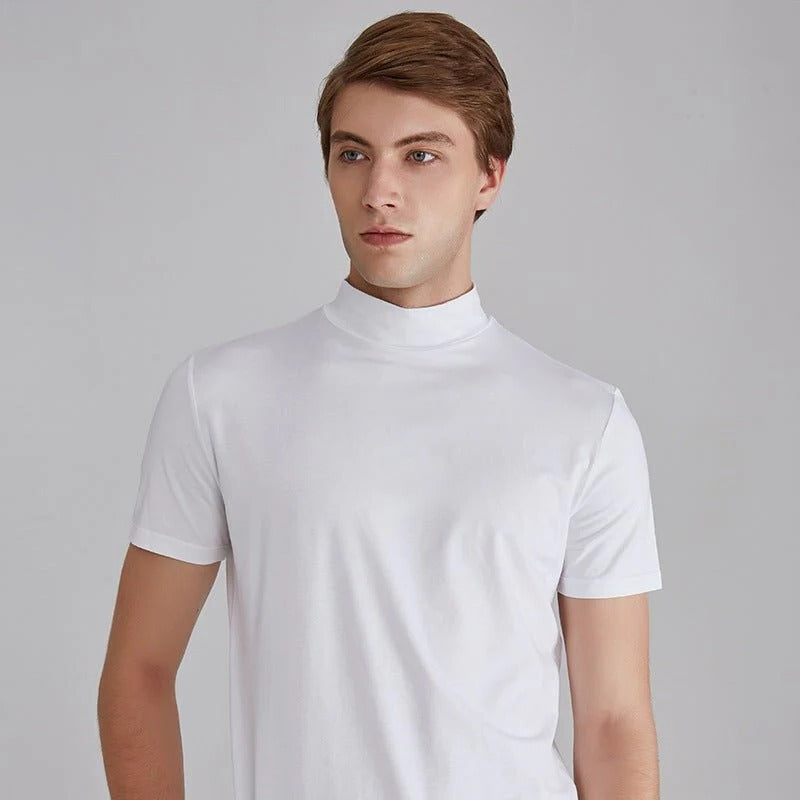 Men's casual cotton shirt by Belro, featuring a fashionable fit and button-down style, shown on a model.