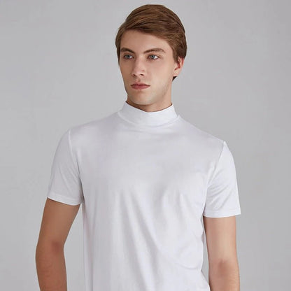 Men's casual cotton shirt by Belro, featuring a fashionable fit and button-down style, shown on a model.
