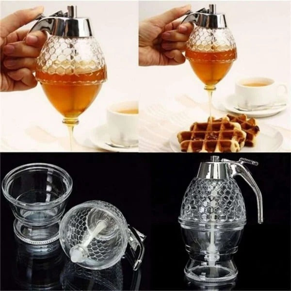 Belro Easy Honey Dispenser Kettle for kitchen and dining, featuring a clear glass body and simple honey pouring spout.